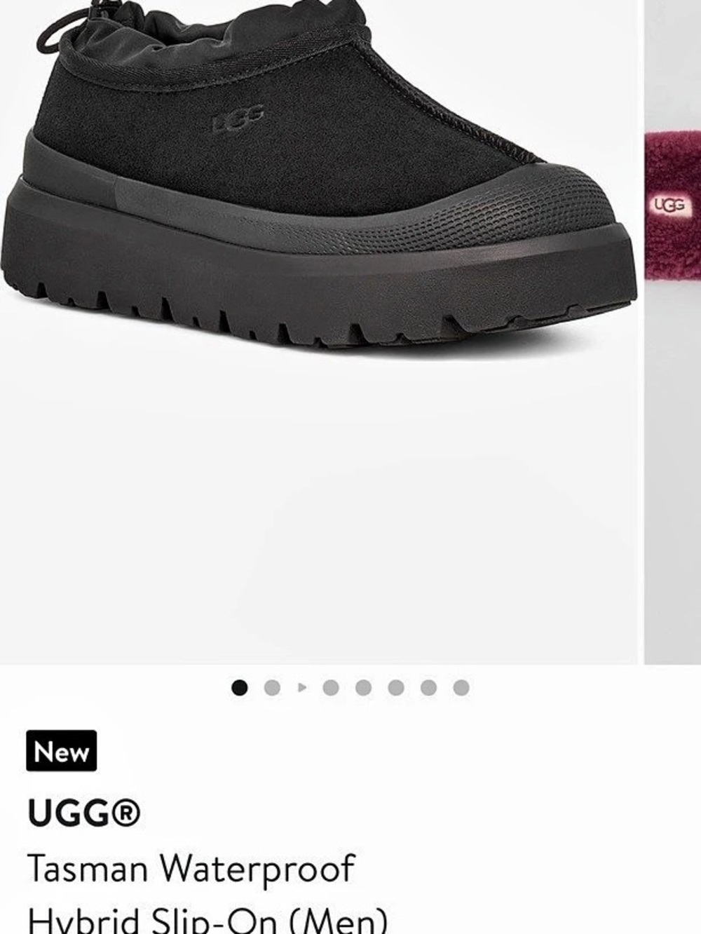 UGG Tasman Weather Hybrid Weather Hybrid Black US 9 NWT